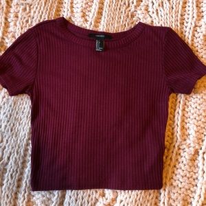 F21 Fitted cropped top